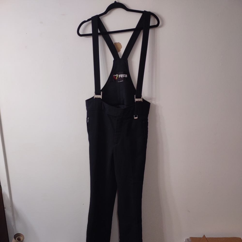 Fera Black Snow Bibs, Size 34R